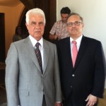 Mark Meirowitz (on the right) with President of TRNC Derviş Eroğlu